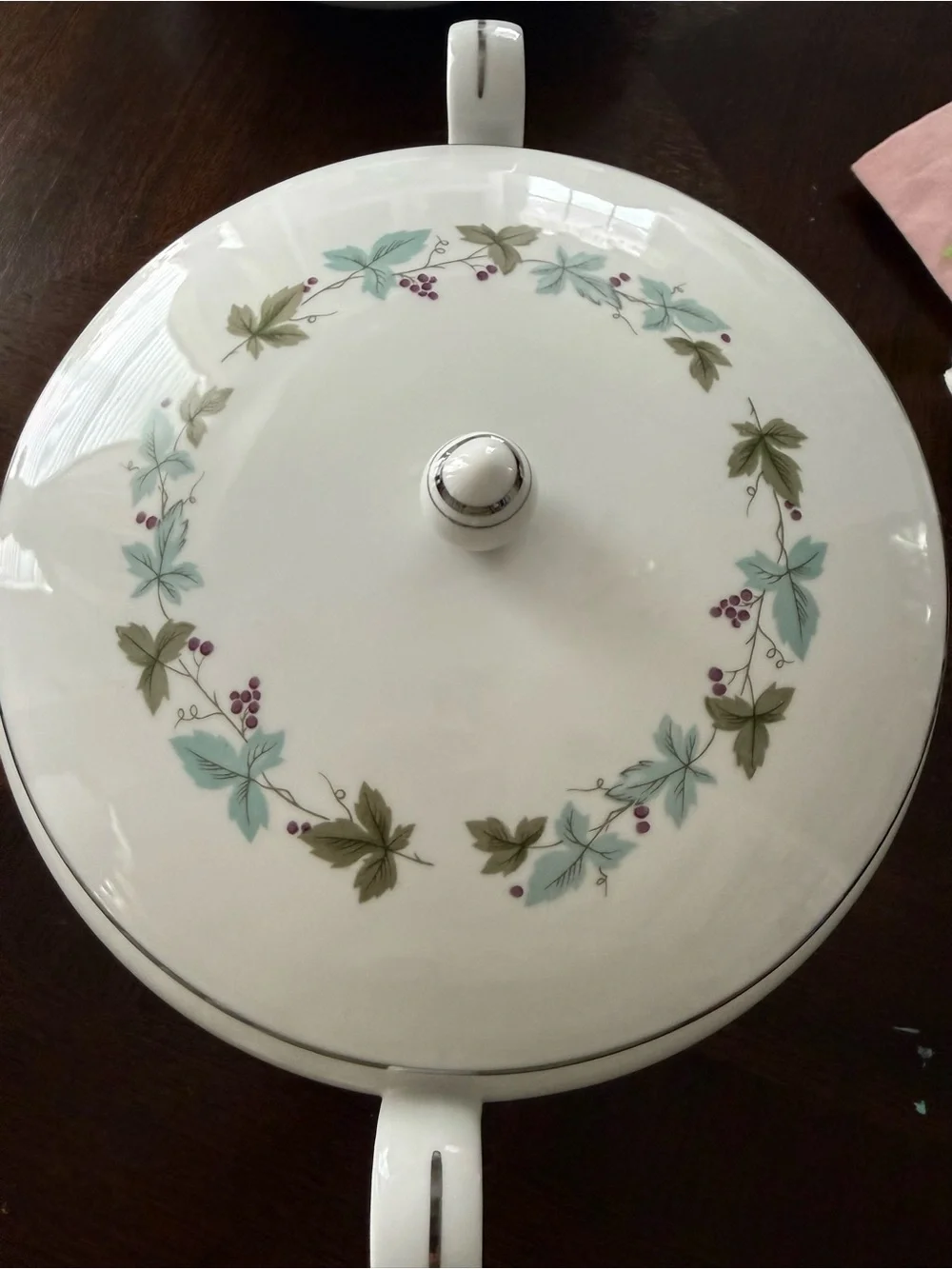 Vintage Fine China Japan MS 6701 Covered Casserole Dish / Soup Tureen